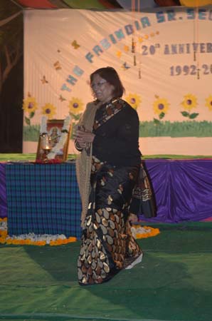 Parineeta in front of stage