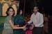 Mr. Gajendra Mewara being awarded for stage decoration